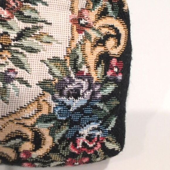 Vintage Floral Tapestry Mini Clutch Handbag - Picture 2 of 10